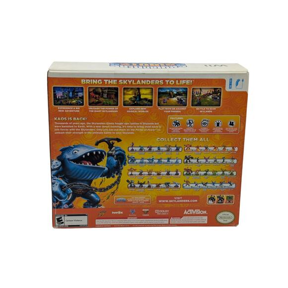 Nintendo WII Skylanders Giants Portal Owners Pack - Game And Tree Rex Figure +